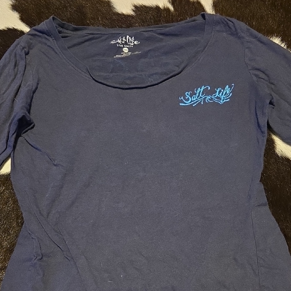 Salt Life Dark Blue Graphic Tee - Picture 2 of 3